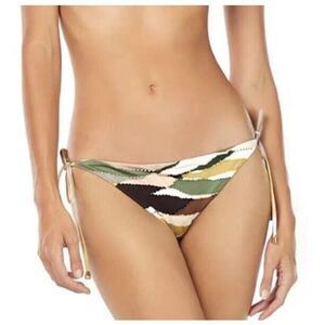 Cosita Linda Sandstone Tie Side‎ Swim Bottoms XL Beaded NWT
